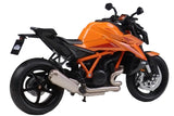 Model of a KTM 1390 Super Duke R motorcycle by Welly 