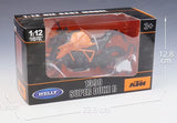 KTM 1390 Super Duke R Motorcycle - Welly 1:12 Diecast Model